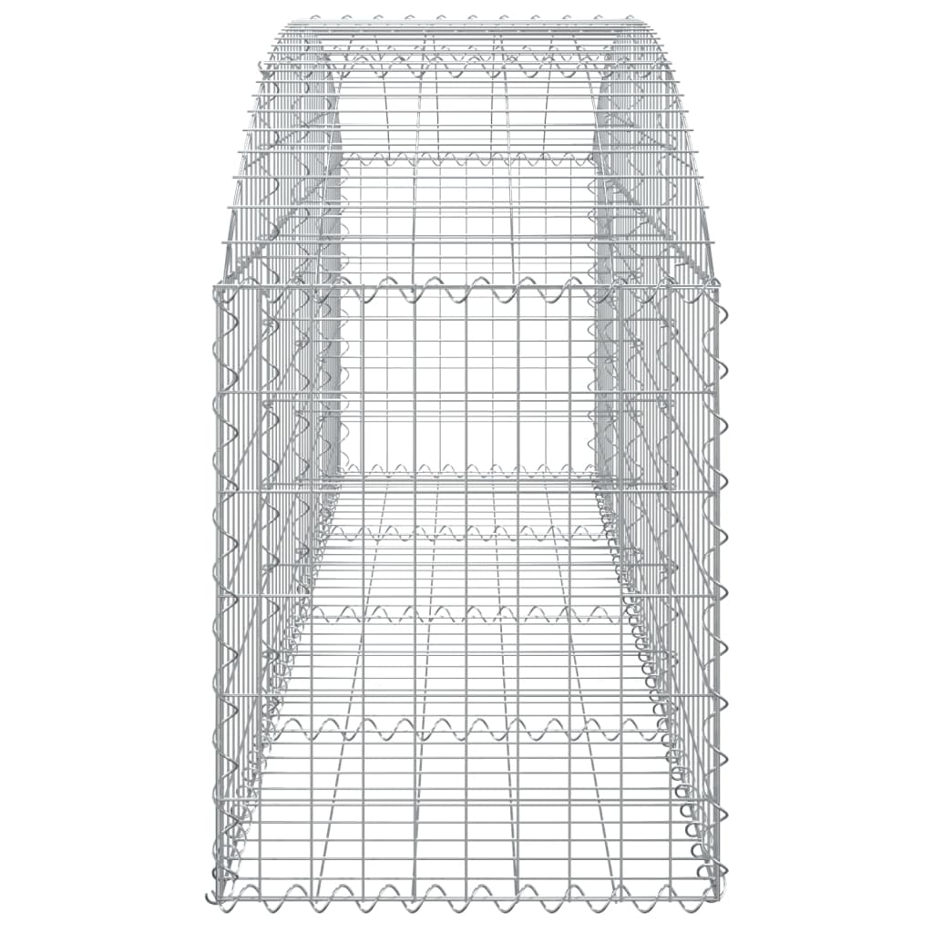 Gabion bågformad 200x50x60/80 cm galvaniserat järn
