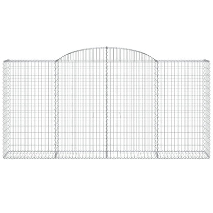 Gabion bågformad 300x50x140/160 cm galvaniserat järn