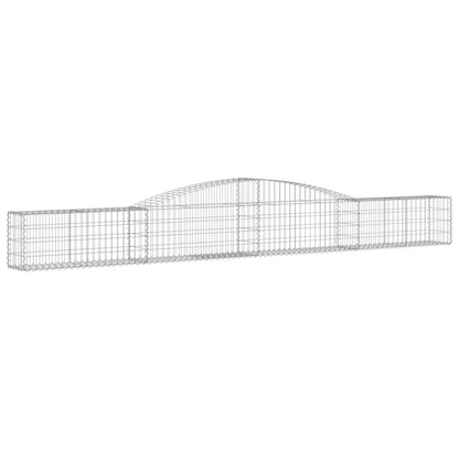 Gabion bågformad 400x30x40/60 cm galvaniserat järn