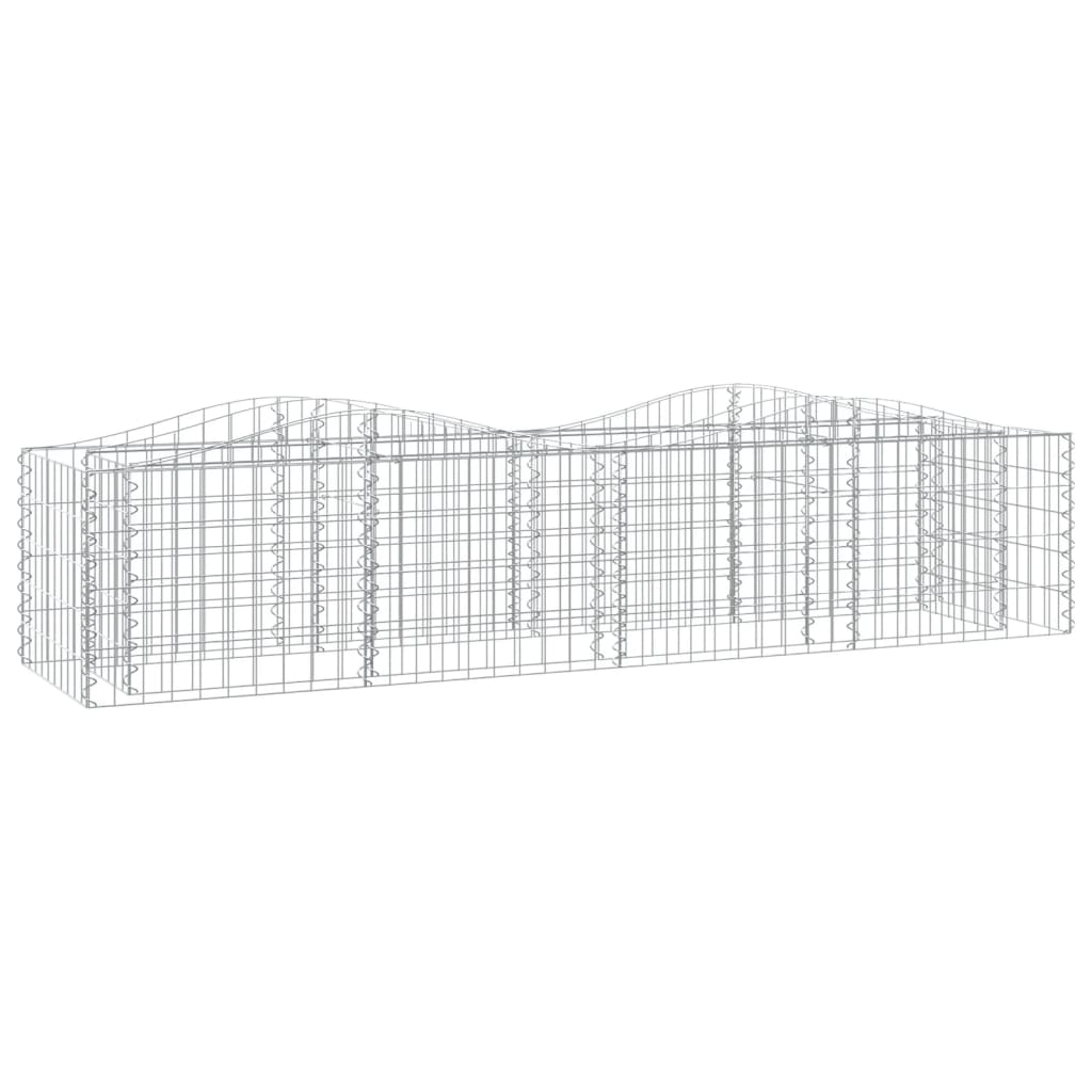 Gabion bågformad 200x50x50 cm galvaniserat järn