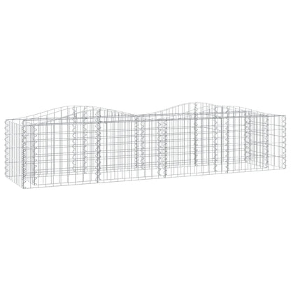 Gabion bågformad 200x50x50 cm galvaniserat järn