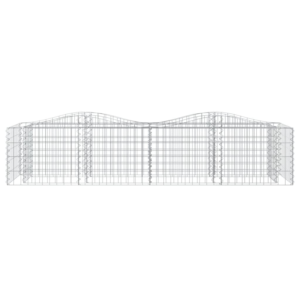 Gabion bågformad 200x50x50 cm galvaniserat järn