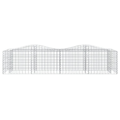 Gabion bågformad 200x50x50 cm galvaniserat järn