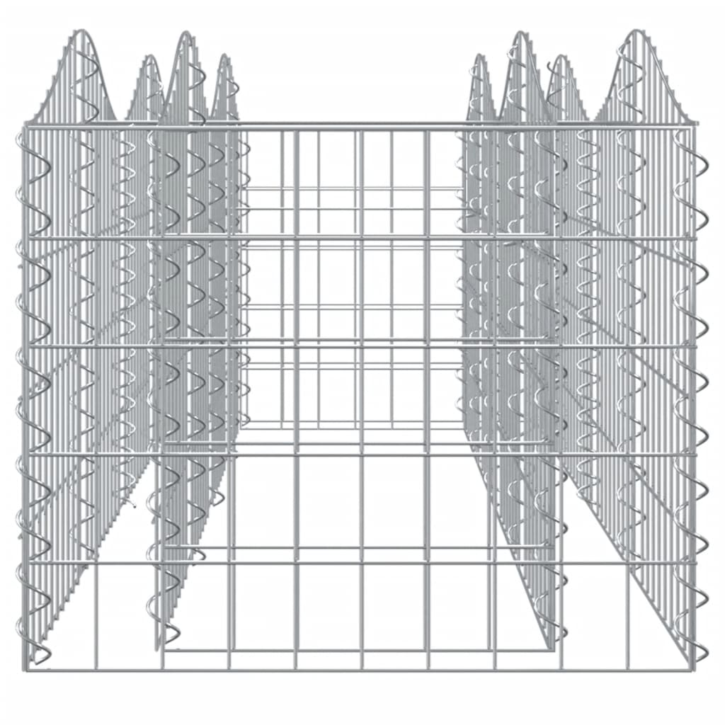 Gabion bågformad 200x50x50 cm galvaniserat järn