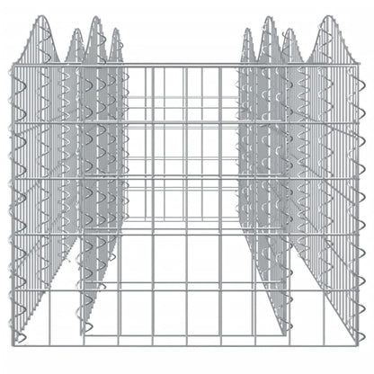 Gabion bågformad 200x50x50 cm galvaniserat järn