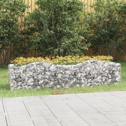 Gabion bågformad 200x50x50 cm galvaniserat järn