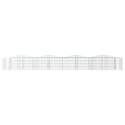 Gabion bågformad 400x50x50 cm galvaniserat järn