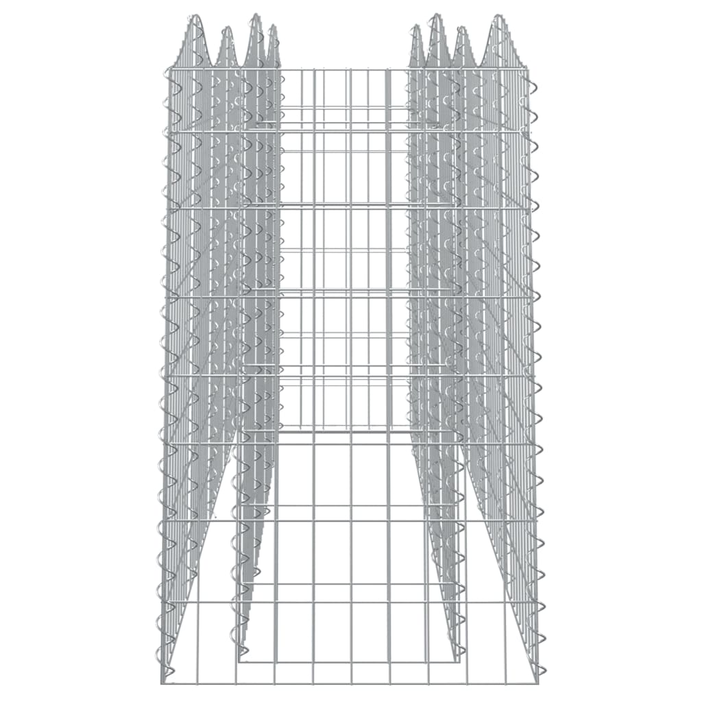 Gabion bågformad 200x50x100 cm galvaniserat järn