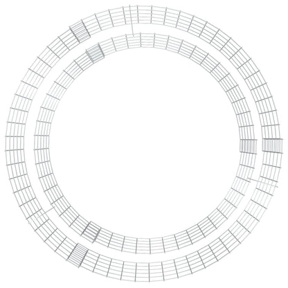 Gabion för eldstad Ø 100 cm galvaniserat järn