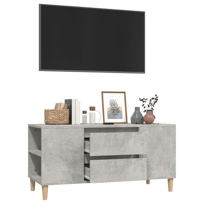 Tv-bänk betonggrå 102x44,5x50 cm konstruerat trä