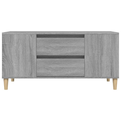 Tv-bänk grå sonoma 102x44,5x50 cm konstruerat trä