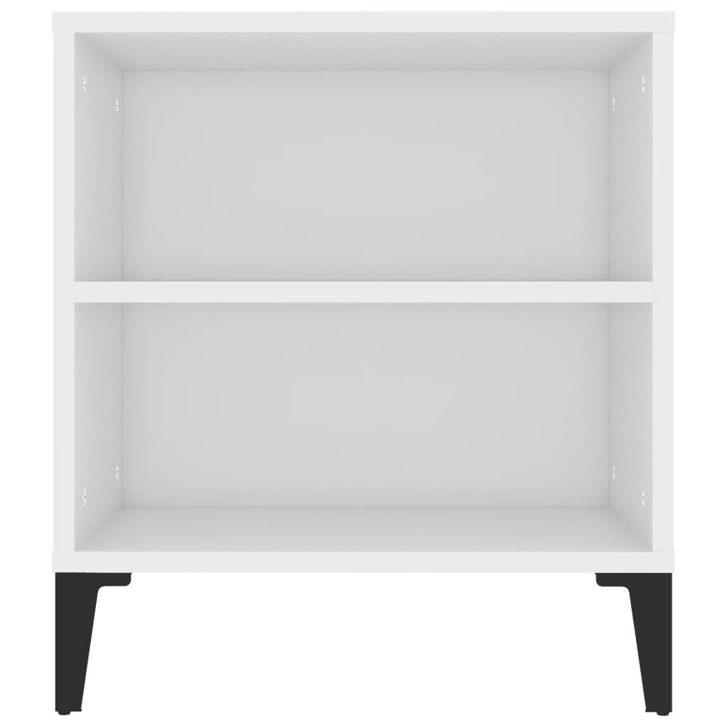 Tv-bänk vit 102x44,5x50 cm konstruerat trä