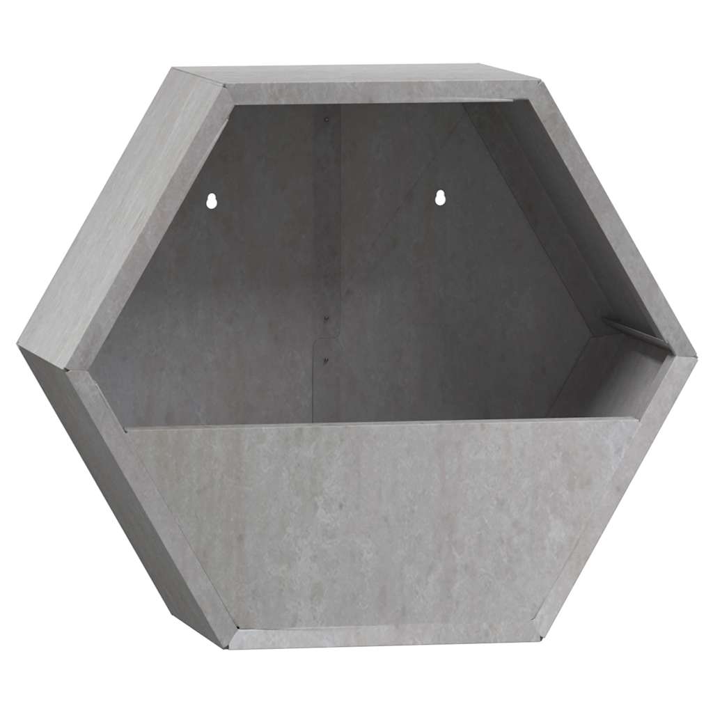 Odlingslådor för vägg 2 st rosttrögt stål 30x10x25 cm
