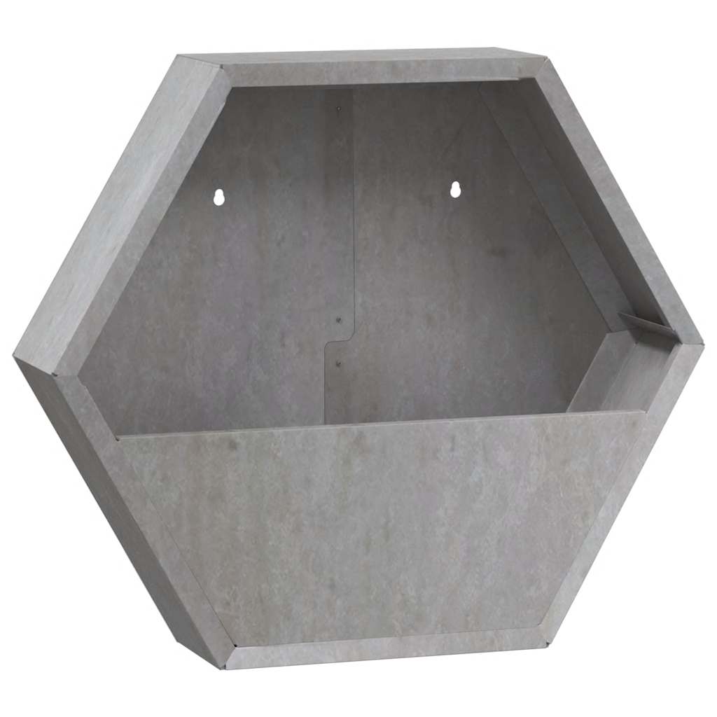 Odlingslådor för vägg 2 st rosttrögt stål 46x10x40 cm