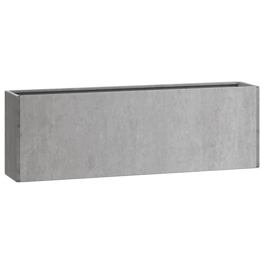 Odlingslådor för vägg 2 st rosttrögt stål 53x10x17 cm