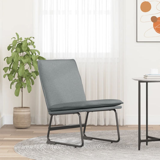 Loungestol grå 52x75x76 cm tyg