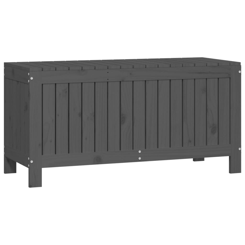 Dynbox svart 108x42,5x54 cm massiv furu