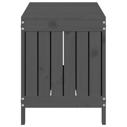 Dynbox svart 108x42,5x54 cm massiv furu