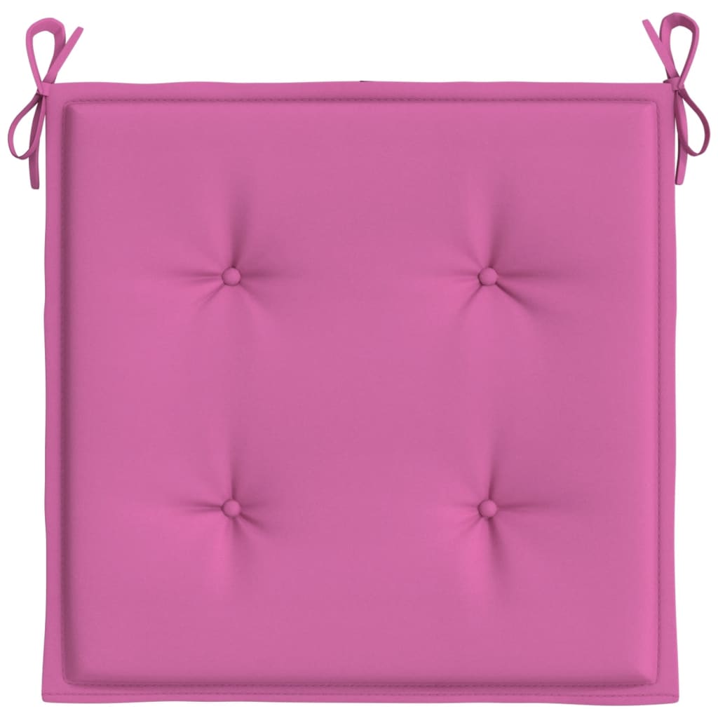 Stolsdynor 6 st rosa 40x40x3 cm tyg