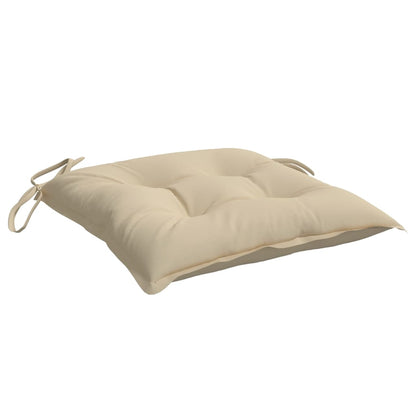 Stolsdynor 6 st beige 40x40x7 cm oxfordtyg