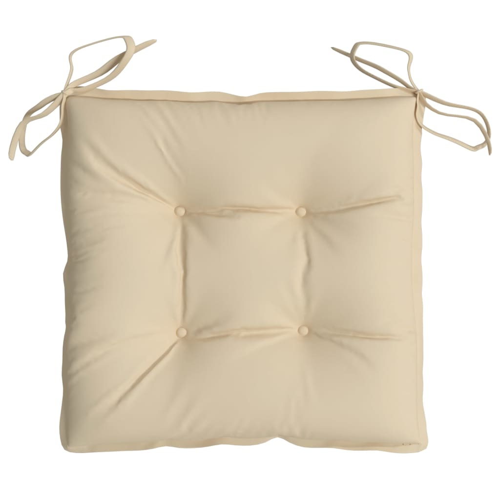 Stolsdynor 6 st beige 40x40x7 cm oxfordtyg