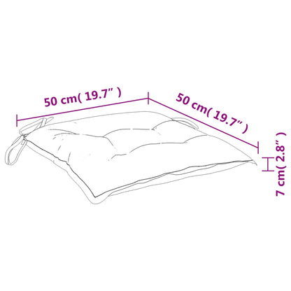 Stolsdynor 6 st antracit 50x50x7 cm oxfordtyg