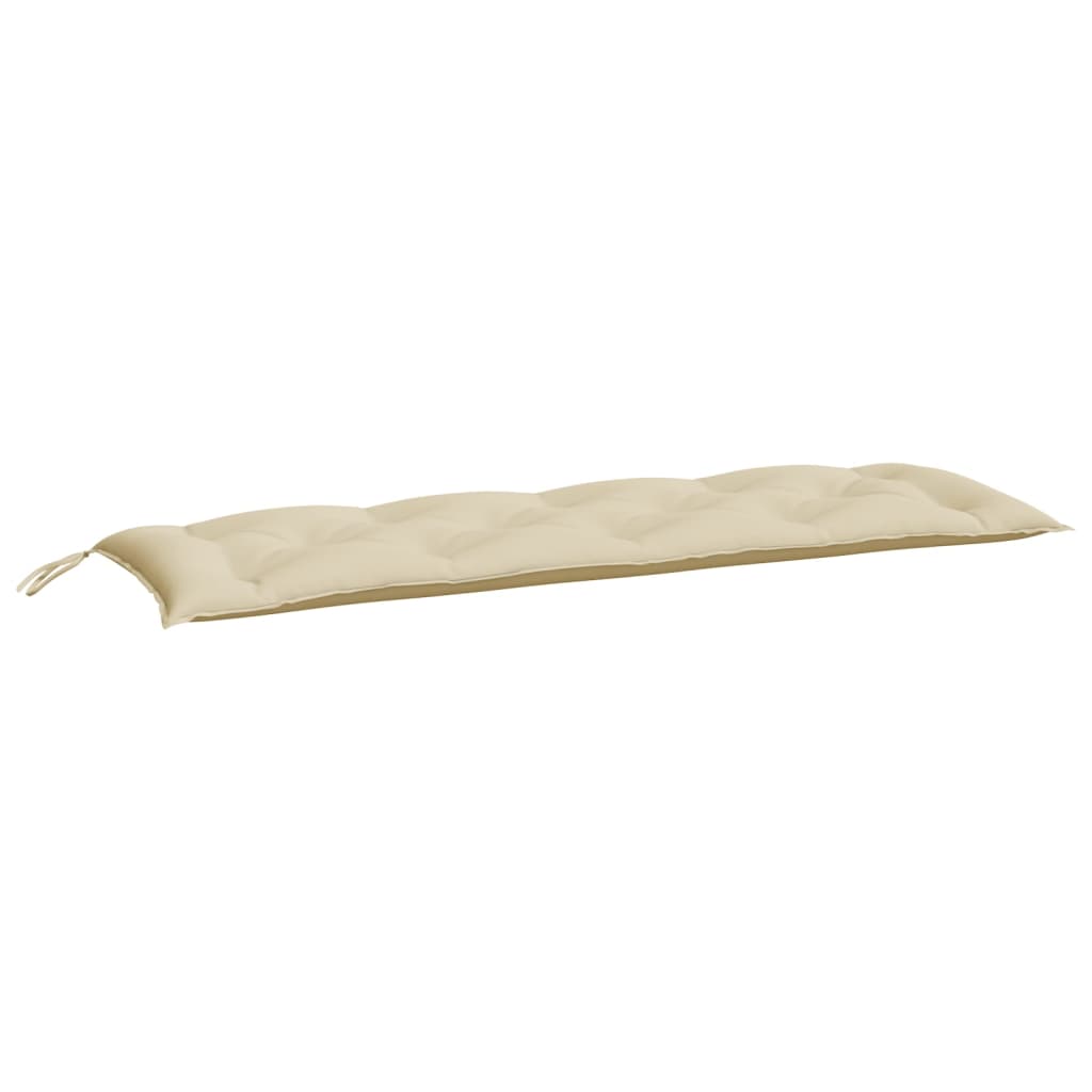 Bänkdynor för trädgården 2st beige 150x50x7cm oxfordtyg