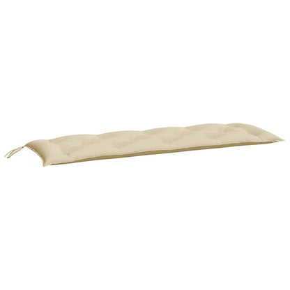 Bänkdynor för trädgården 2st beige 150x50x7cm oxfordtyg