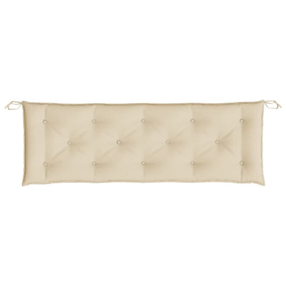 Bänkdynor för trädgården 2st beige 150x50x7cm oxfordtyg