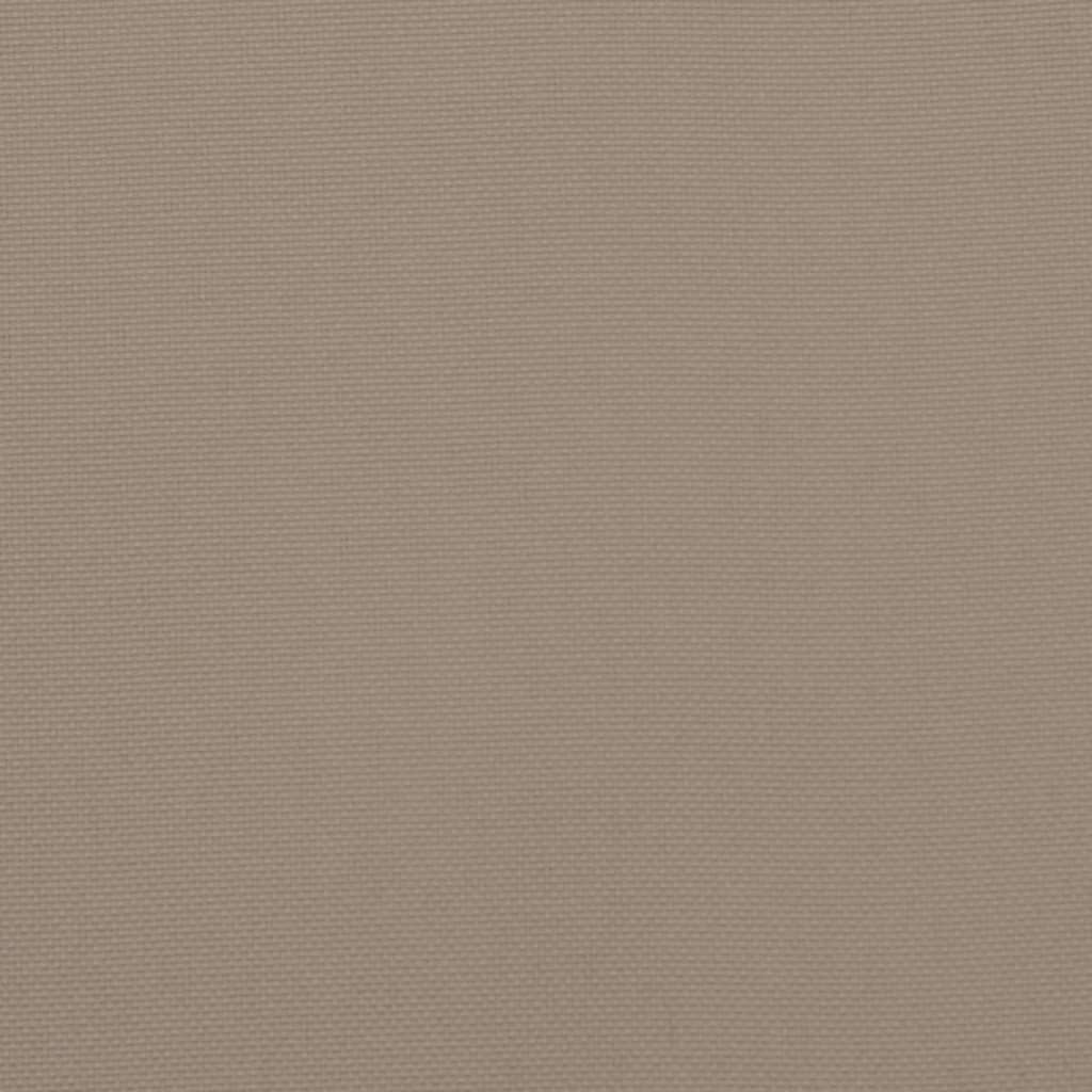 Bänkdynor för trädgården 2st Taupe 150x50x7cm oxfordtyg