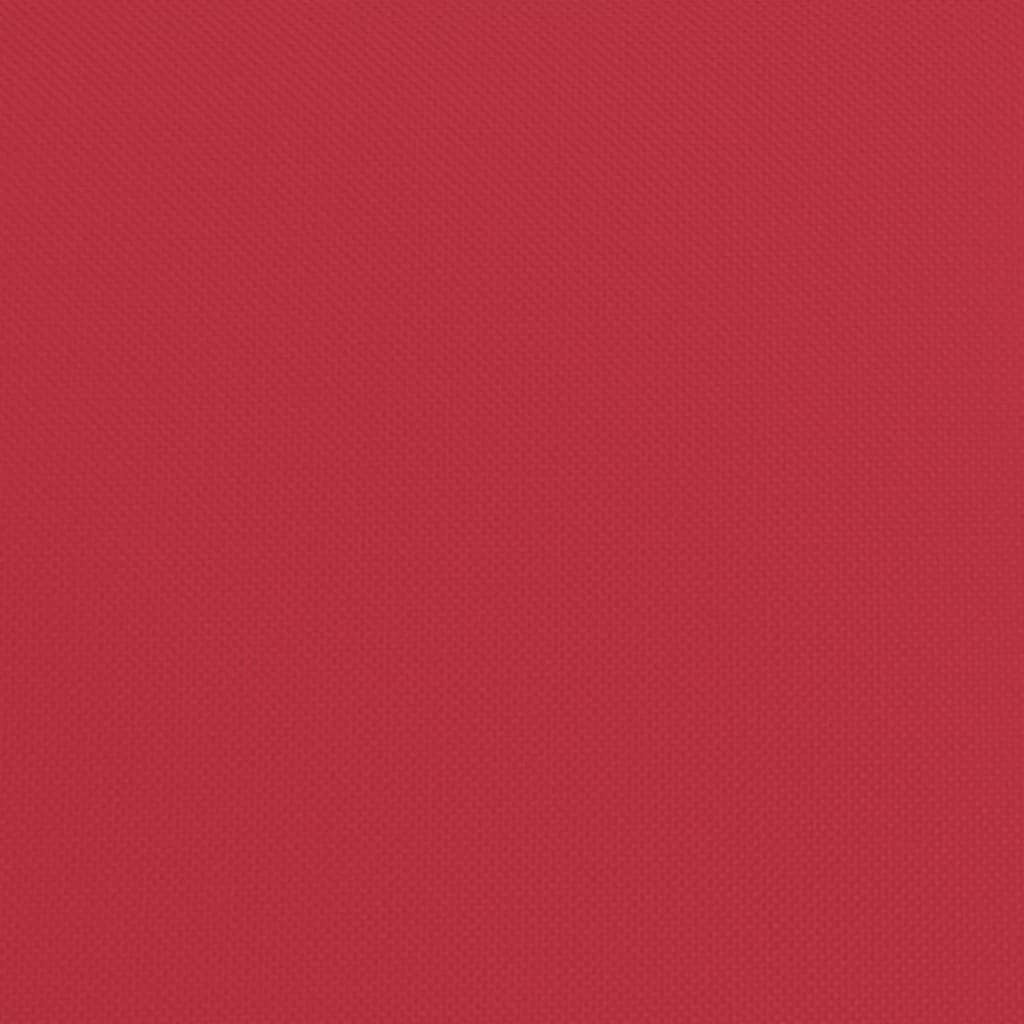 Solsäng fällbar röd oxfordtyg & pulverlackerat stål