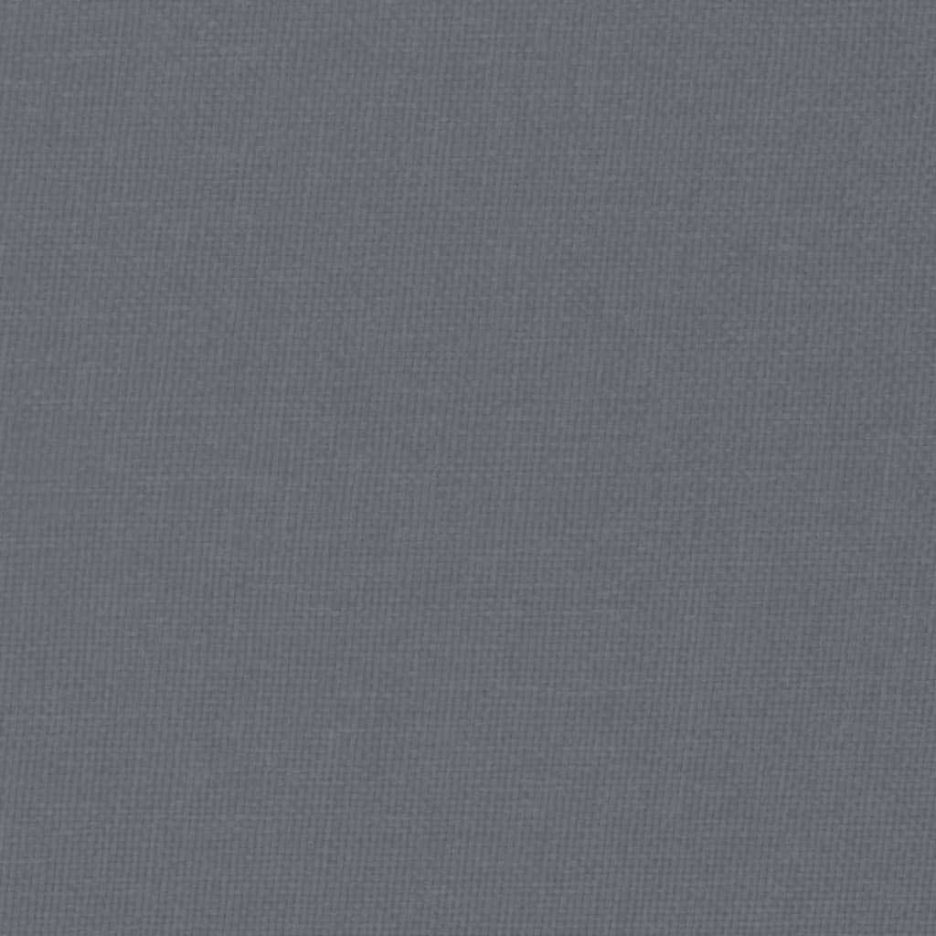 Vilstol med fotpall mörkgrå tyg