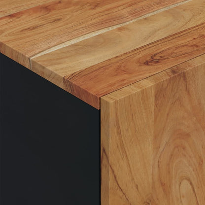 TV-skåp 80x33x46 cm massivt akacia och konstruerat trä