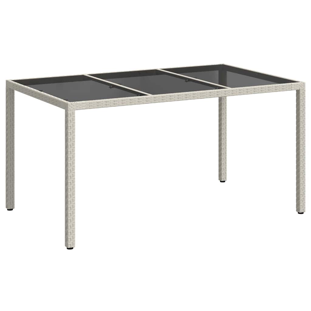 Trädgårdsbord Vit 150 x 90 x 75 cm konstrotting