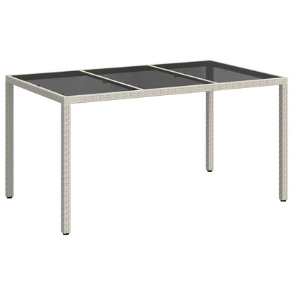 Trädgårdsbord Vit 150 x 90 x 75 cm konstrotting