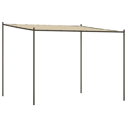 Paviljong beige 3x3 m 180 g/m² tyg och stål