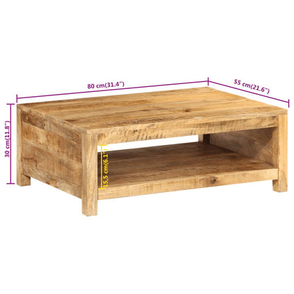 Soffbord 80x55x30 cm massivt mangoträ