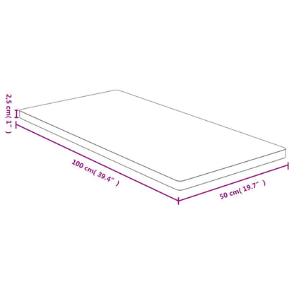 Bordsskiva 50x100x2,5 cm bambu