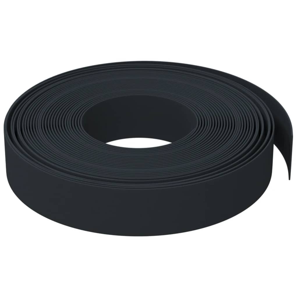 Rabattkant svart 3 st 10 m 10 cm polyeten