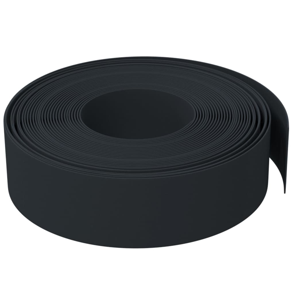 Rabattkant svart 2 st 10 m 15 cm polyeten
