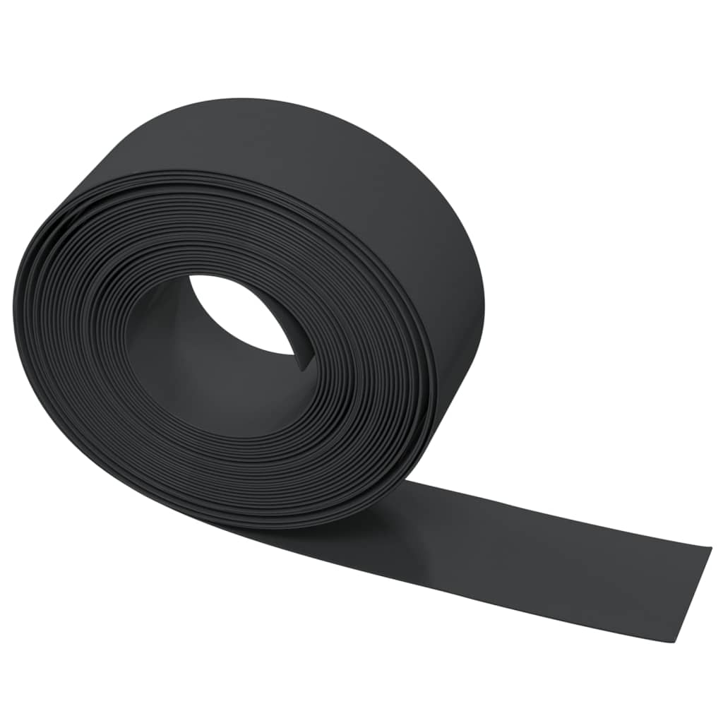Rabattkant svart 3 st 10 m 20 cm polyeten