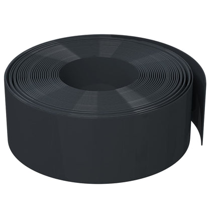 Rabattkant svart 4 st 10 m 20 cm polyeten