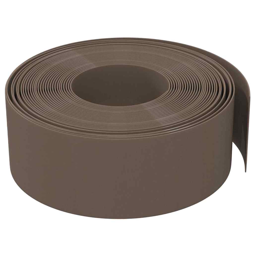 Rabattkant brun 3 st 10 m 20 cm polyeten