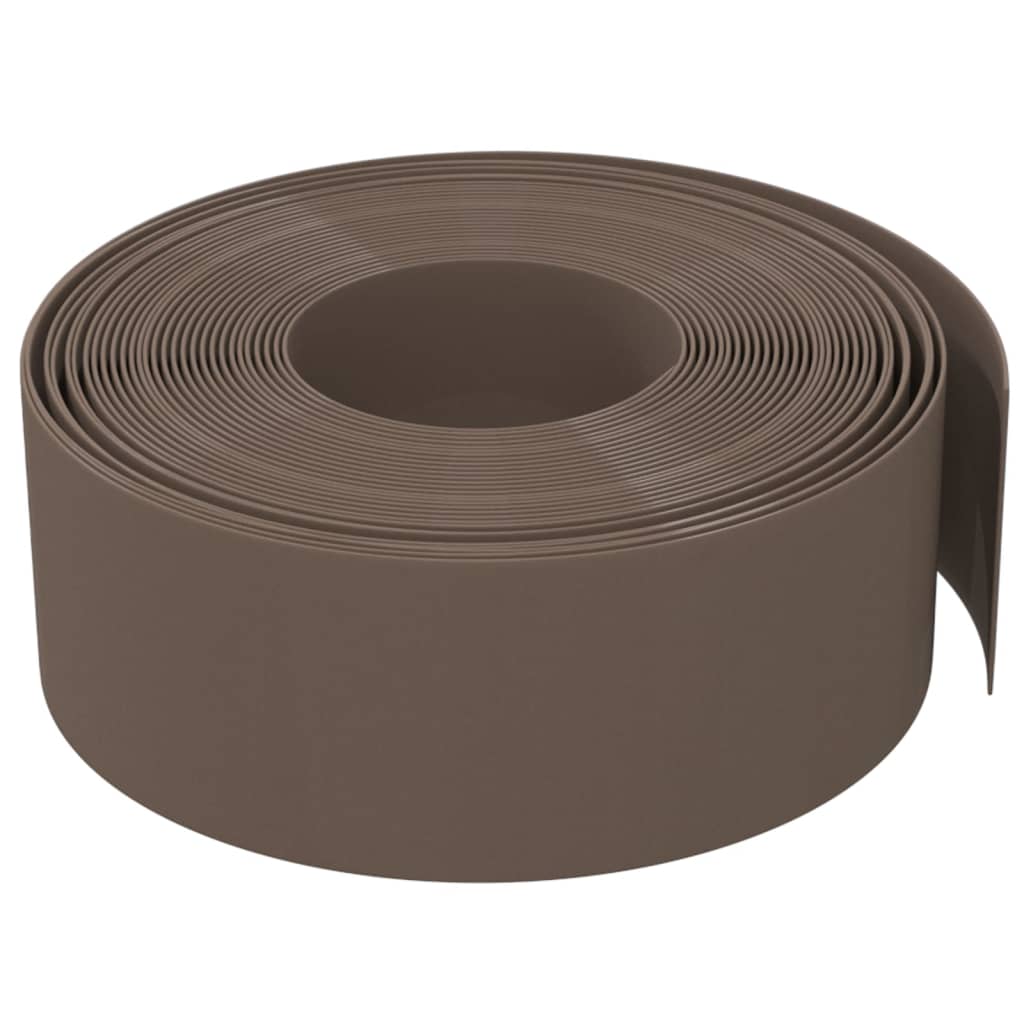 Rabattkant brun 4 st 10 m 20 cm polyeten
