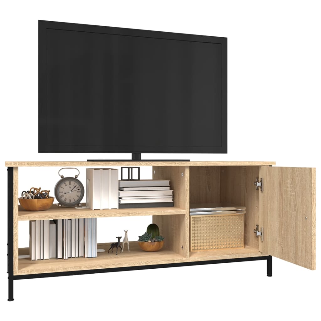 Tv-bänk sonoma-ek 100x40x45 cm konstruerat trä