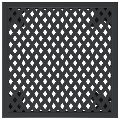 Trädgårdsbord antracit 50x50x72 cm stål