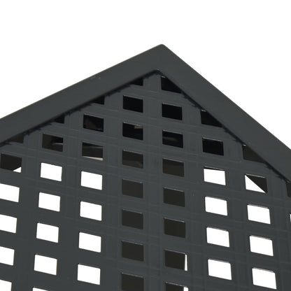 Trädgårdsbord antracit 50x50x72 cm stål