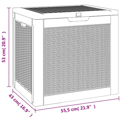 Dynbox svart 55,5x43x53 cm polypropen