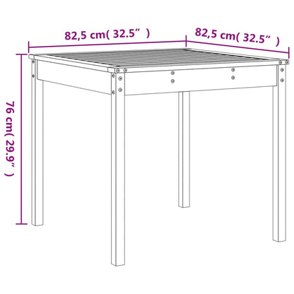 Caféset 3 delar grå massiv furu