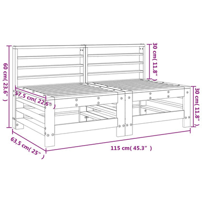 Mittensoffor 2 st massiv furu